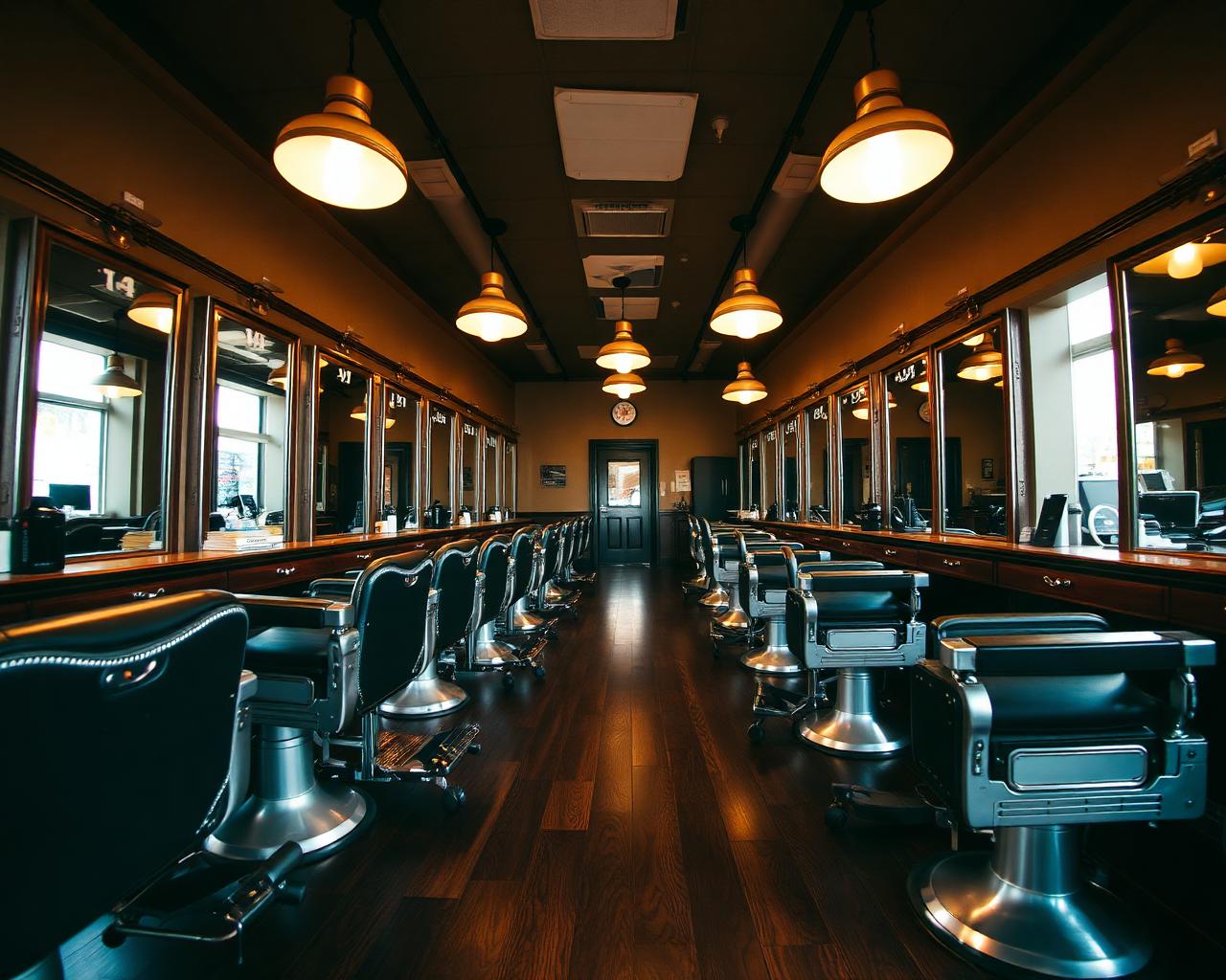 Barbershop interior