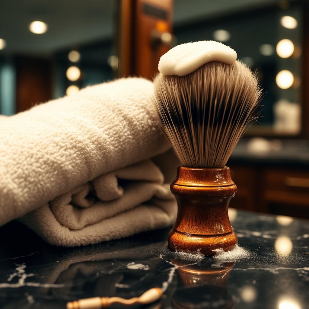 Hot towel shave setup